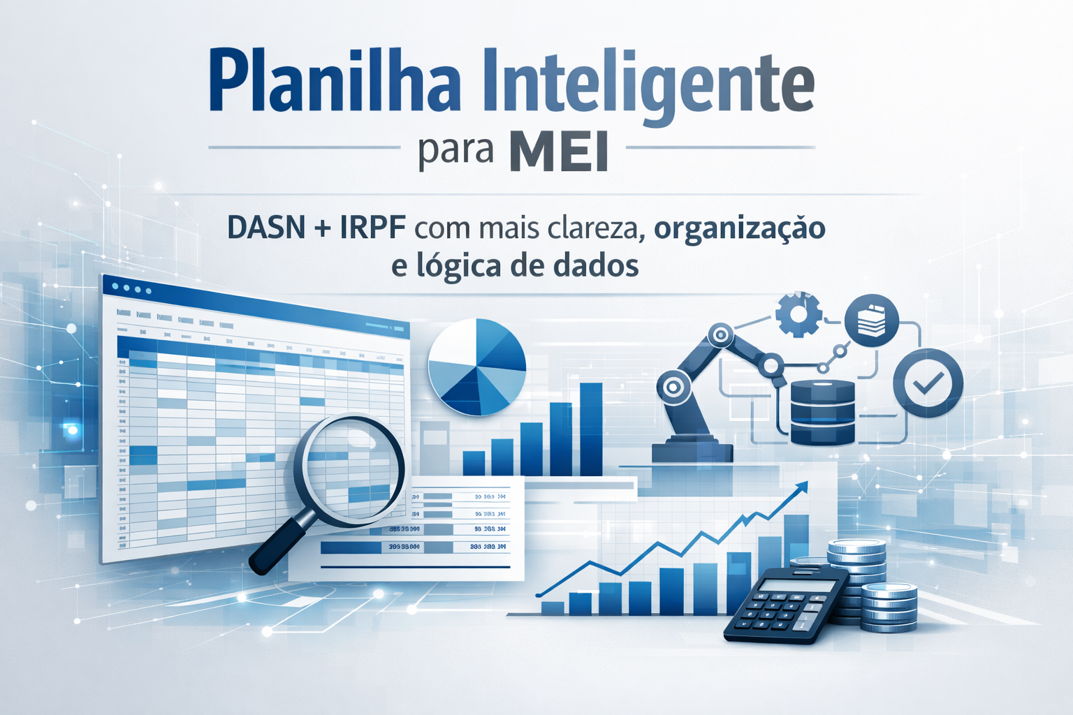 Capa do artigo: Planilha Inteligente para MEI: DASN + IRPF com Mais Clareza e Lógica de Dados