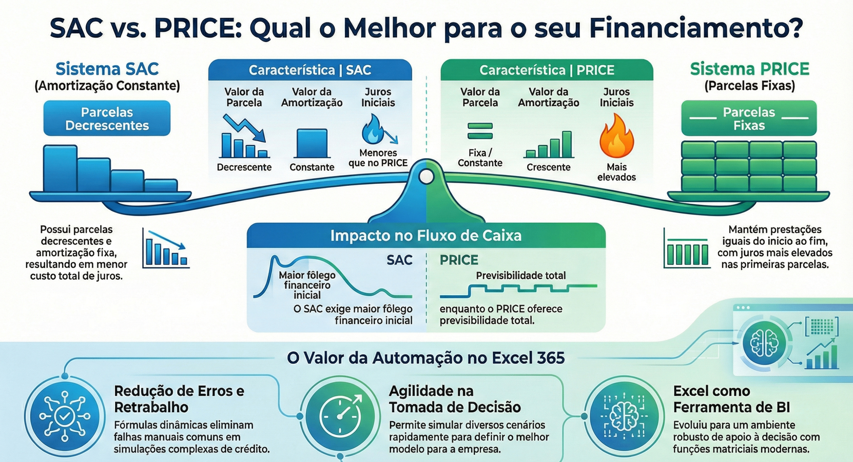 Capa do artigo: SAC vs PRICE: Qual o Melhor para o seu Financiamento?